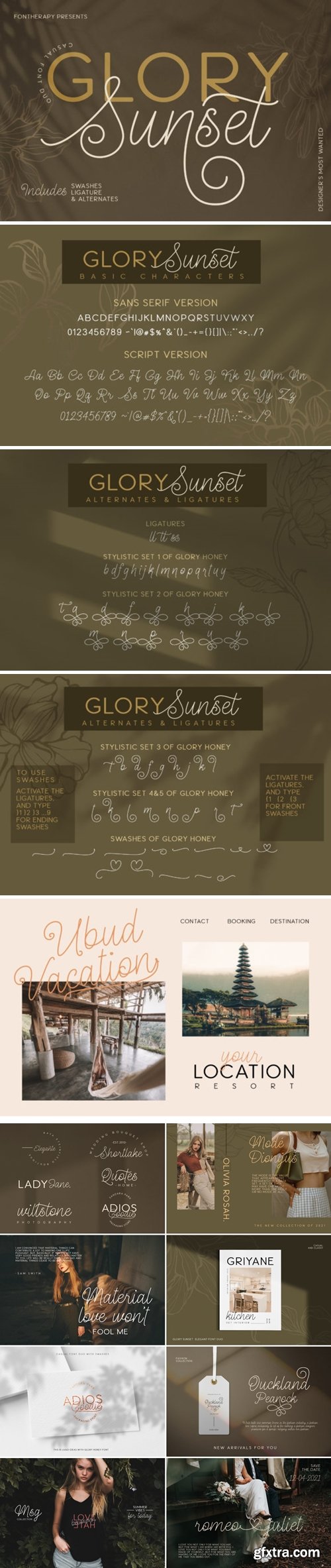 Glory Sunset Font