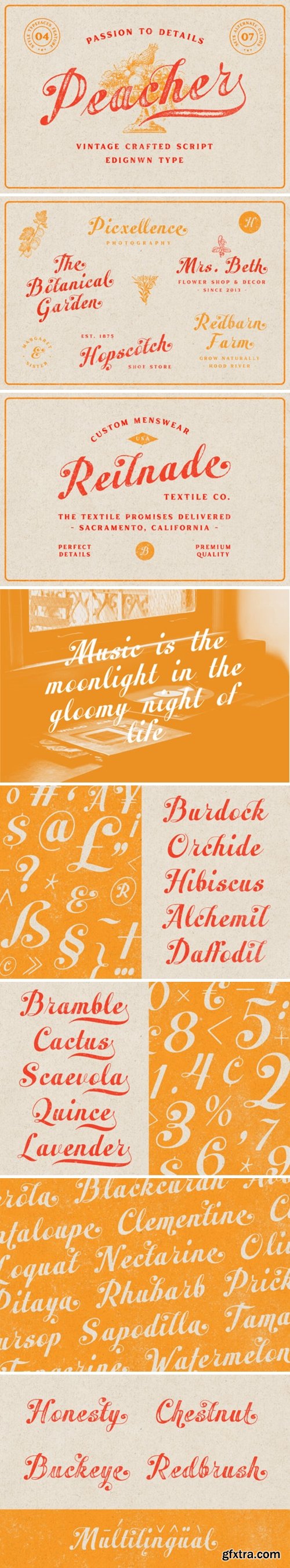 Peacher Font