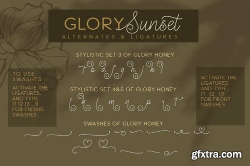 Glory Honey Business font Duo