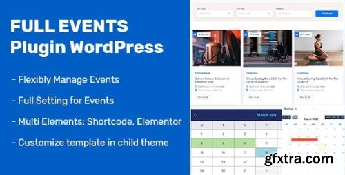 CodeCanyon - FullEvents v1.0.0 - Event Plugin WordPress - 31232652