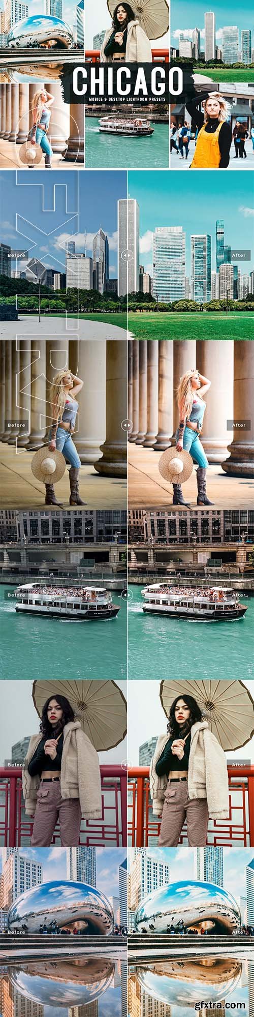 13 Chicago Mobile & Desktop Lightroom Presets