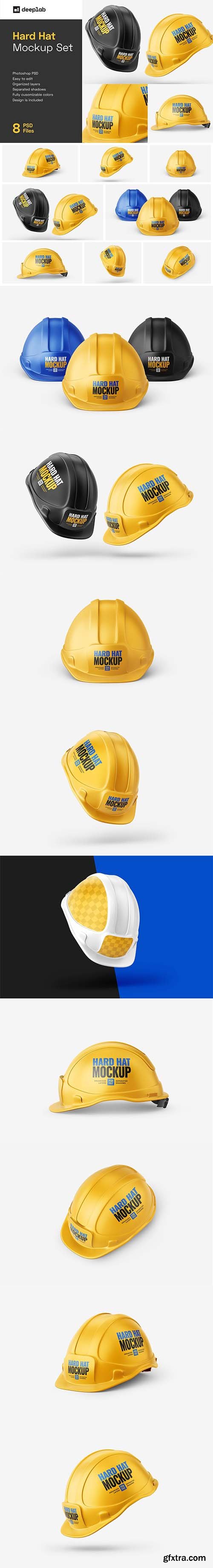 Download Creativemarket Construction Hard Hat Mockup Set 5997098 Gfxtra