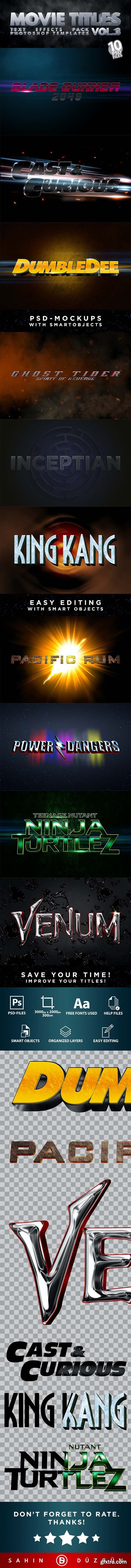 GraphicRiver - MOVIE TITLES - Vol.3 | Text-Effects/Mockups | Template-Pack 30289874