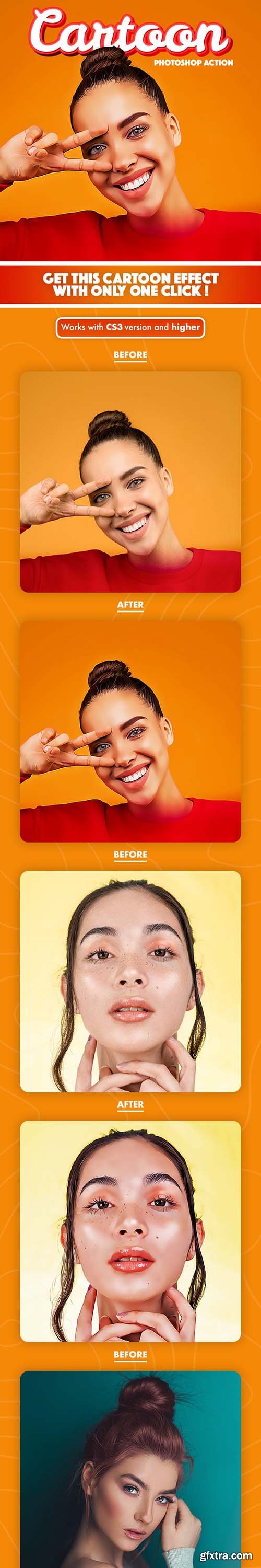 GraphicRiver - Cartoon Photoshop Action 30296295