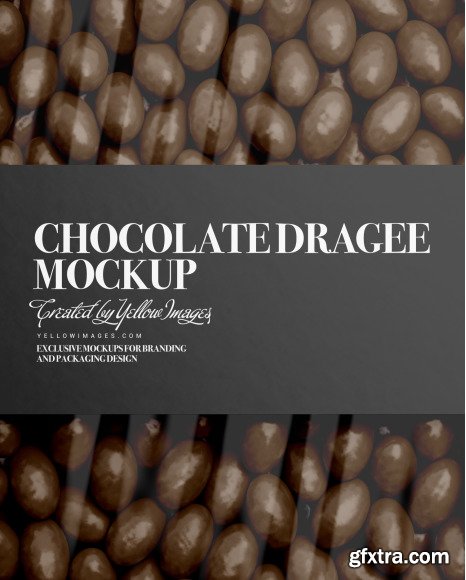 Box with Chocolate Dragee Mockup 77021