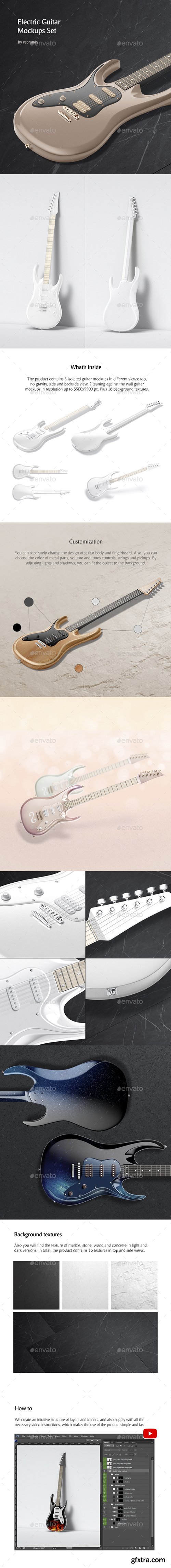 GraphicRiver - Electric Guitar Mockups Set 31088126