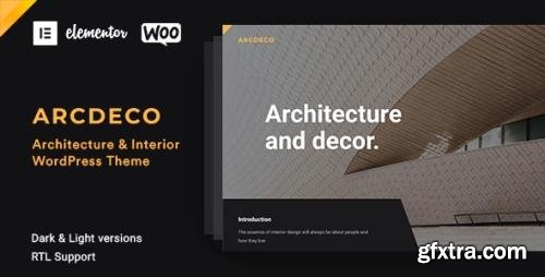 ThemeForest - Arcdeco v1.4.5 - Architecture & Interior Design Theme - 25915046