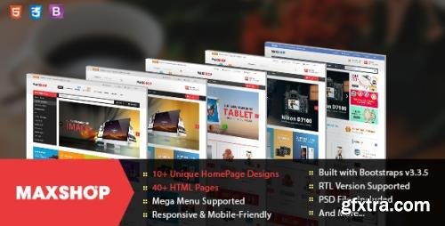 ThemeForest - Maxshop v1.0 - Responsive & Multi-Purpose eCommerce HTML Template (Update: 4 May 18) - 19277593