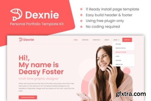 ThemeForest - Dexnie v1.0.0 - Personal Portfolio Elementor Template Kit - 29701048