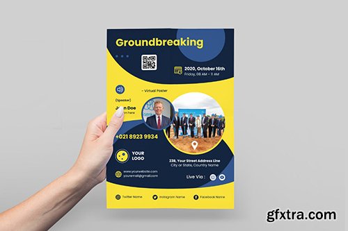 Groundbreaking Event Poster Flyer