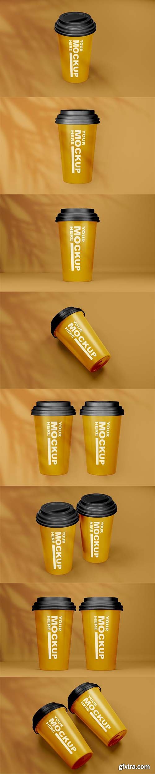 Beautiful realistic coffee cup mockup