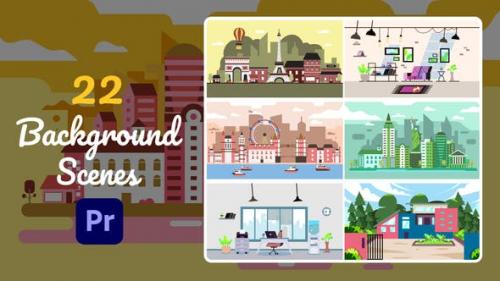 Videohive - 22 Background Scenes | Premiere Pro MOGRT