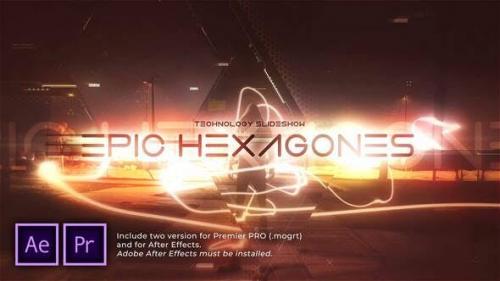 Videohive - Epic Hexagones Technology Slideshow