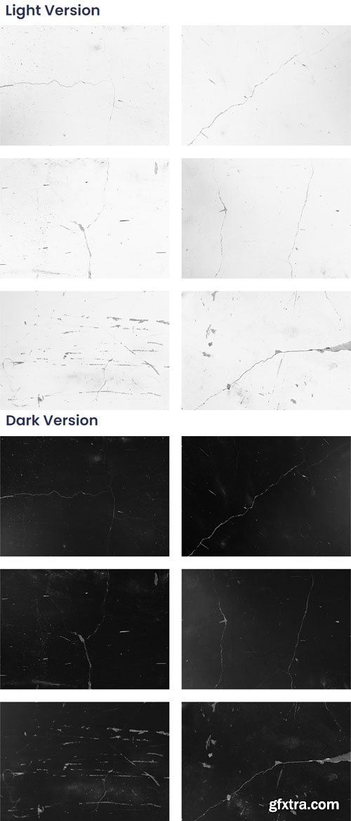 12 Crack Overlay Textures Collection