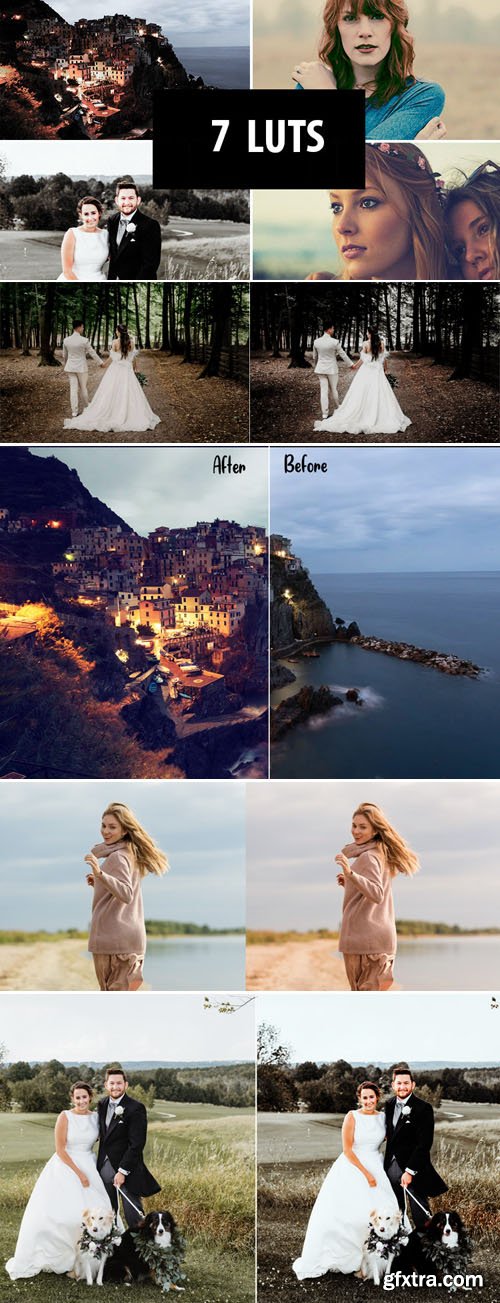 Coloring LUTs Pack - 7 Effects