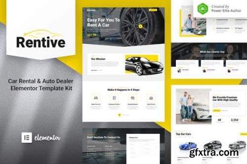 ThemeForest - Rentive v1.0.0 - Car Rental & Auto Dealer Elementor Template Kit - 31332799