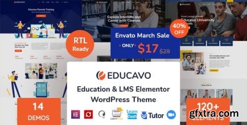 ThemeForest - Educavo v2.4.2 - Online Courses & Education WordPress Theme - 28715006