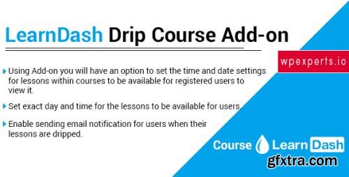 WPExperts - LearnDash Drip Course Add-on v1.0