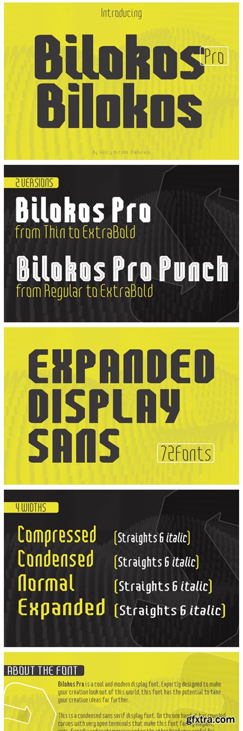 Bilokos Pro Expanded Font