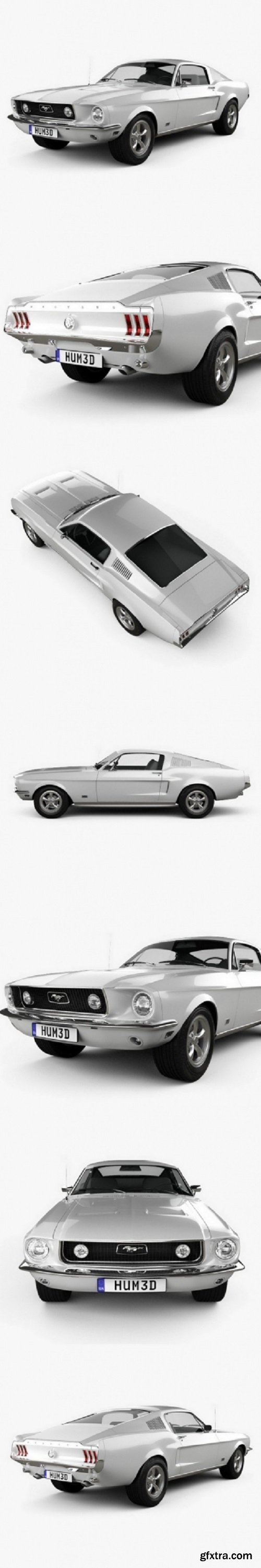 Ford Mustang GT 1967 3D model