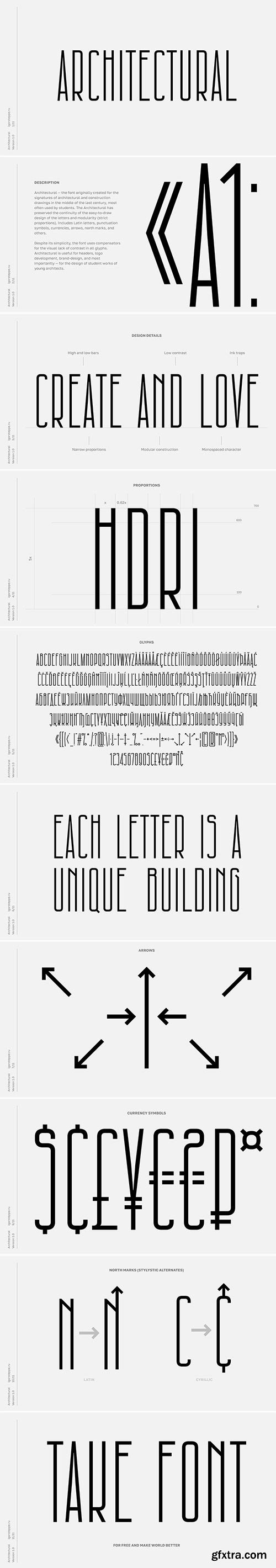 Architectural Font