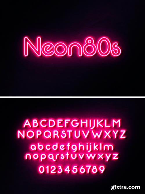 80S NEON FONT 2021