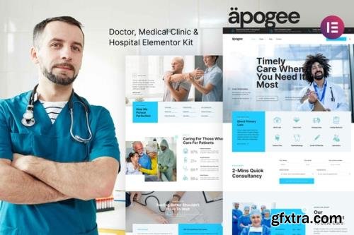 ThemeForest - Apogee v1.0.0 - Medical Clinic & Hospital Elementor Template Kit - 31348661