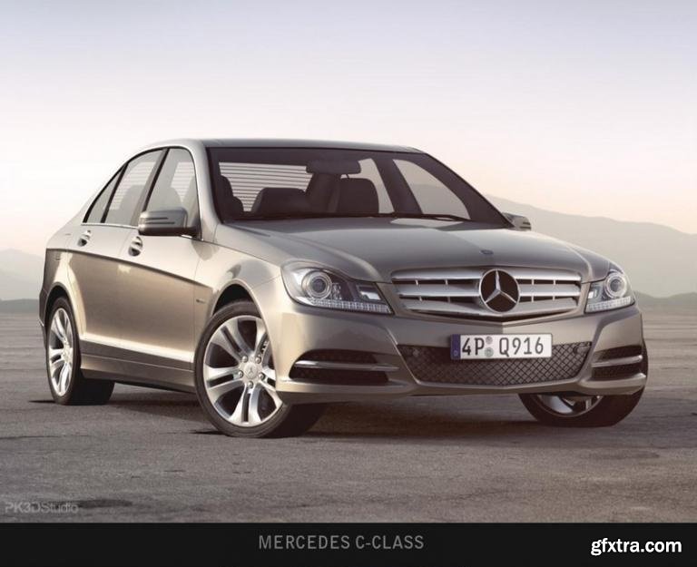 Mercedes c-class 3D Model » GFxtra