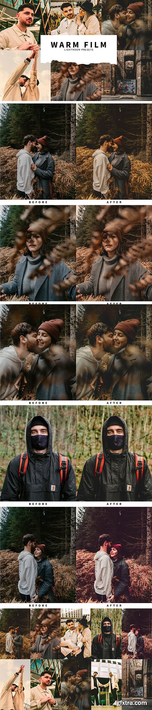 CreativeMarket - 10 Warm Film Lightroom Presets 5978556