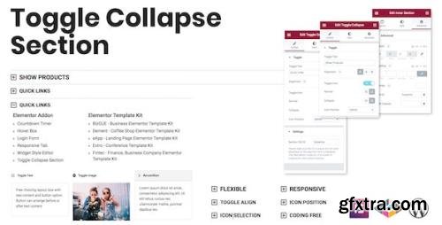 CodeCanyon - Toggle Collapse Section Elementor Addon v1.0.4 - 28512293