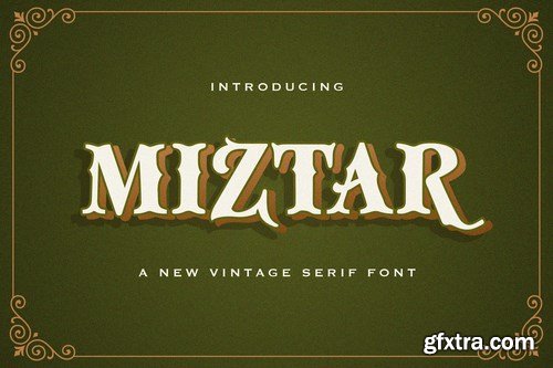 Miztar - Victorian Style Font