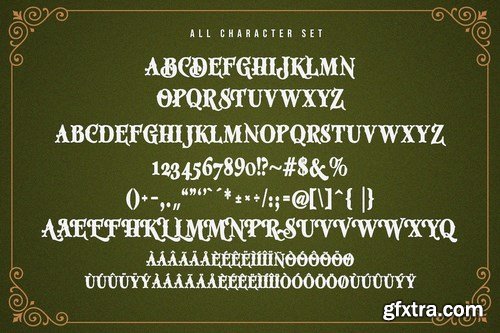 Miztar - Victorian Style Font