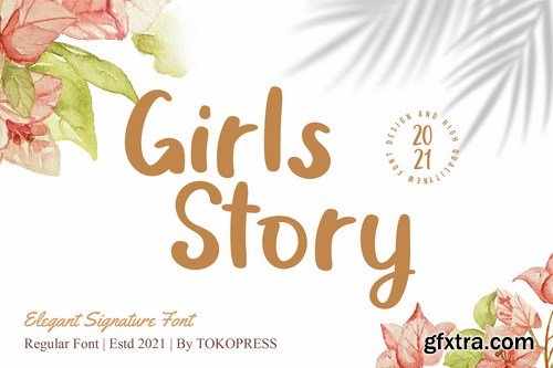 Girls Story - Fancy handwriting font