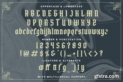 Yugitoy - Blackletter Font