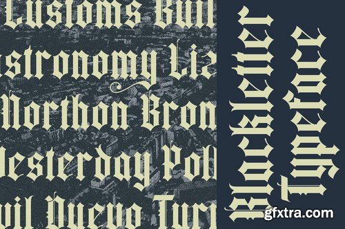 Yugitoy - Blackletter Font