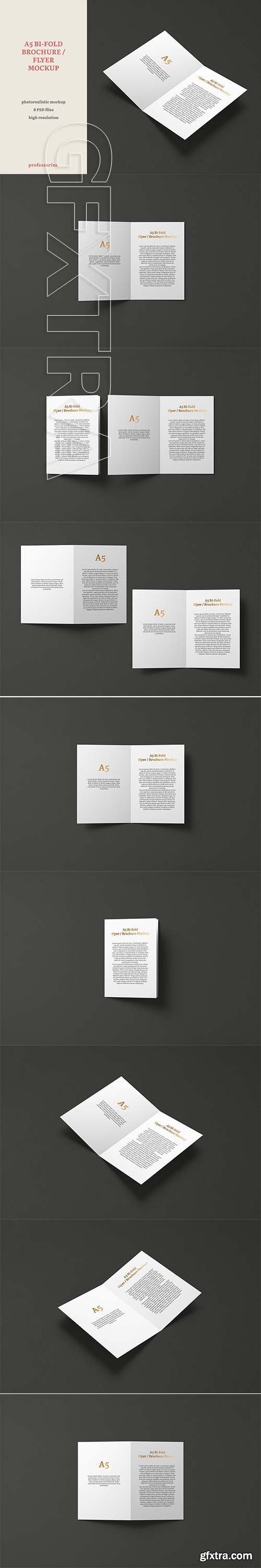 A5 Bi-Fold Brochure / Flyer Mockup