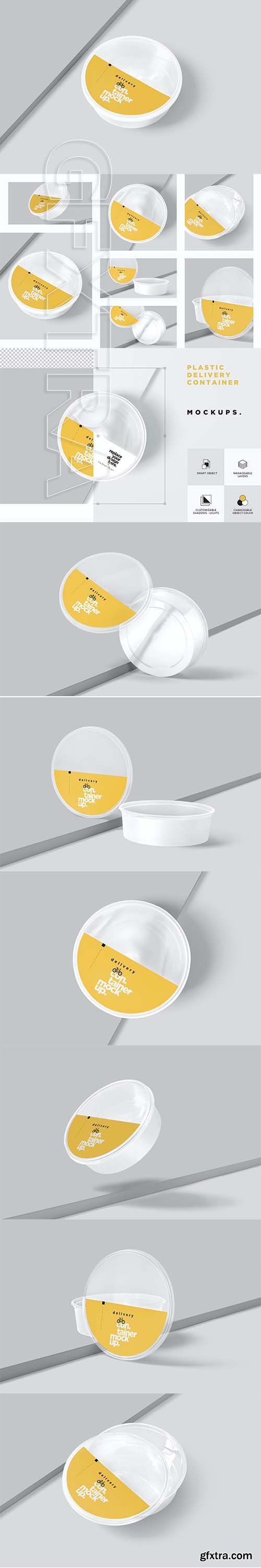 Disposable Round Container Mockups