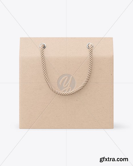 Kraft Paper Box with Handles Mockup 77126