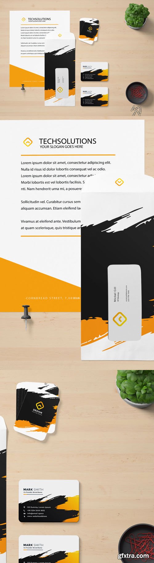 Letter Head Branding PSD Mockups