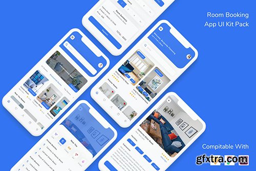 Room Booking App UI Kit Pack