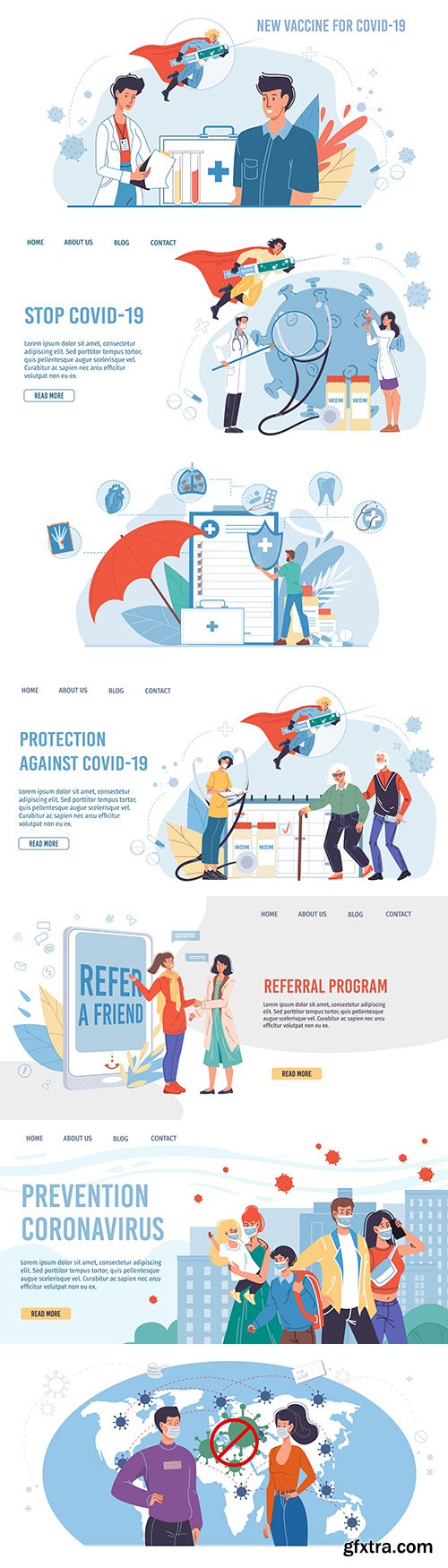 Superhero character carries coronavirus vaccine cartoon flat design
