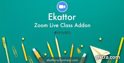 CodeCanyon - Ekattor Zoom Live Class Addon v1.0 - 27640815