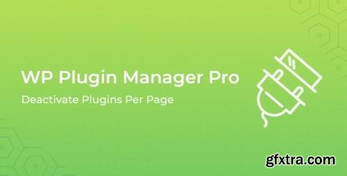 CodeCanyon - WP Plugin Manager Pro v1.0.4 - Deactivate plugins per page - 25435127