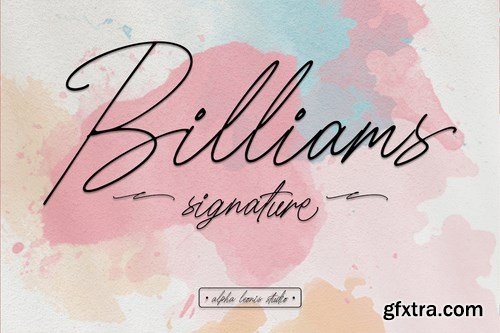 Billiams Signature - Modern Script