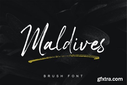 Maldives Handbrush Font