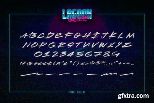 CM - Lagoon Beach &ndash; 2 in 1 Font Pack 6016044