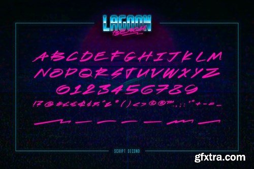 CM - Lagoon Beach &ndash; 2 in 1 Font Pack 6016044