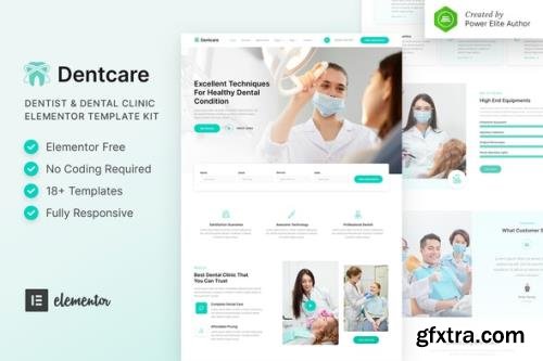 ThemeForest - Dentcare v1.0.0 - Dentist & Dental Clinic Elementor Template Kit - 31392446