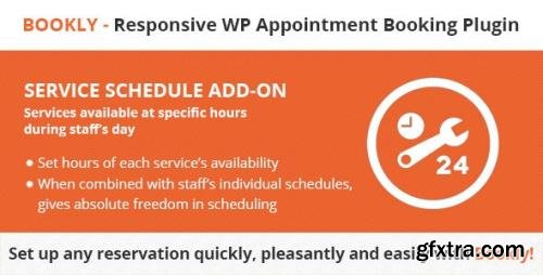 CodeCanyon - Bookly Service Schedule (Add-on) v2.8 - 18874038