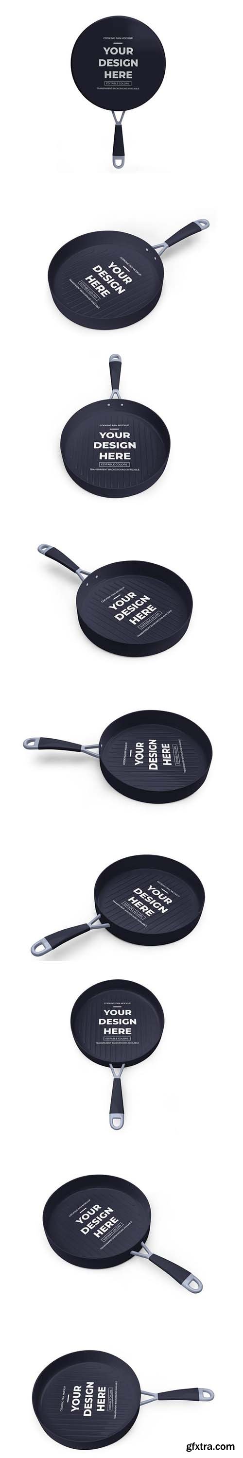 Cooking fry pan mockup